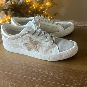 Vintage Havana Grande Sneakers in Taupe Silver Pebbled size 7